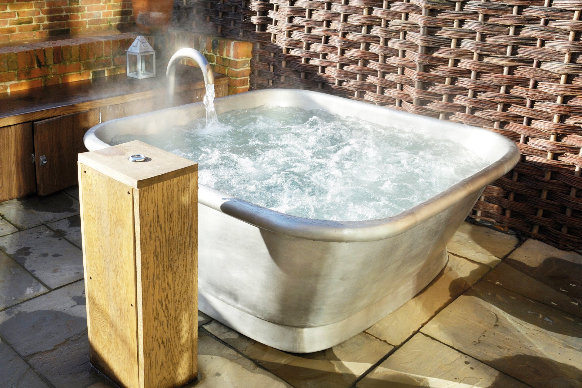 Square Tin Copper Bathtub